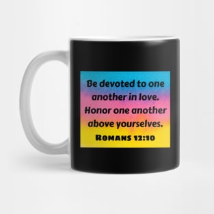 Bible Verse Romans 12:10 Mug